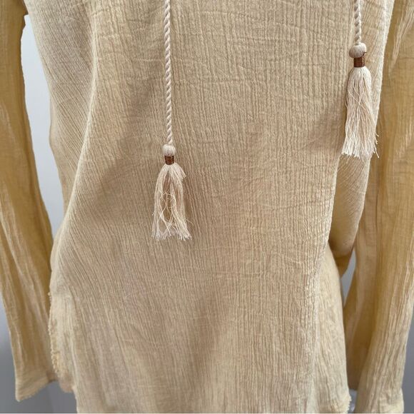 Free People On the Island Crochet Linen-Feel Top S 🌿✨ - Picture 10 of 16